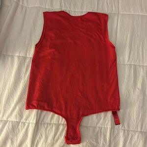 SKIMS thong bodysuit in poppy